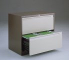 H&auml;ngeregistraturschrank-blau mit 4 Schubladen