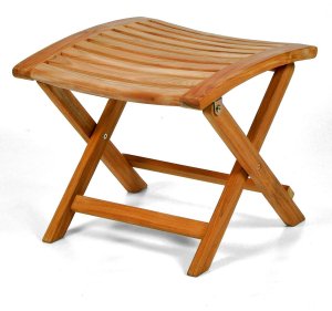 Fu&szlig;hocker aus FSC-Teakholz
