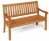 moderne Gartenbank aus massiven Teakholz
