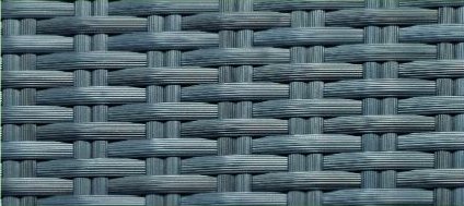 Poly-Rattangeflecht  graphit-schwarz