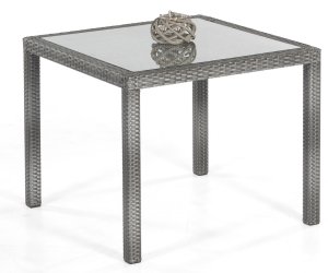 Geflecht-Gartentisch  90 x 90 cm