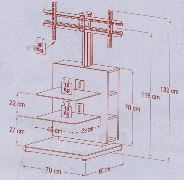 Standfu&szlig; f&uuml;r Flachbildschirme