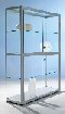 S&auml;ulenvitrine aus ESG-Hartglas