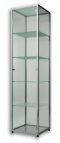 S&auml;ulenvitrine aus ESG-Hartglas