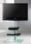 TV-Standfu&szlig; mit 2 Glaszwischenb&ouml;den