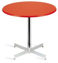 sehr standfester Bistrotisch mit runder Tischplatte