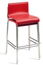 roter stapelbarer Barhocker