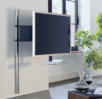 frei schwenkbare TV-Wandhalterung aus Edelstahl