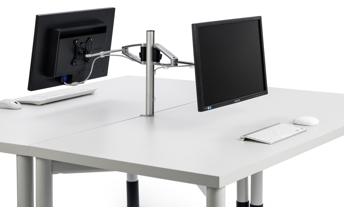 frei drehbare Schreibtisch-Monitorbefestigung für 2 Computermonitore