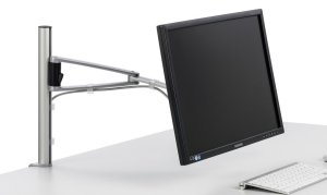 Monitor-Tischhalterung mit Schraubzwinge