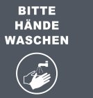 Hinweismatte Hände waschen