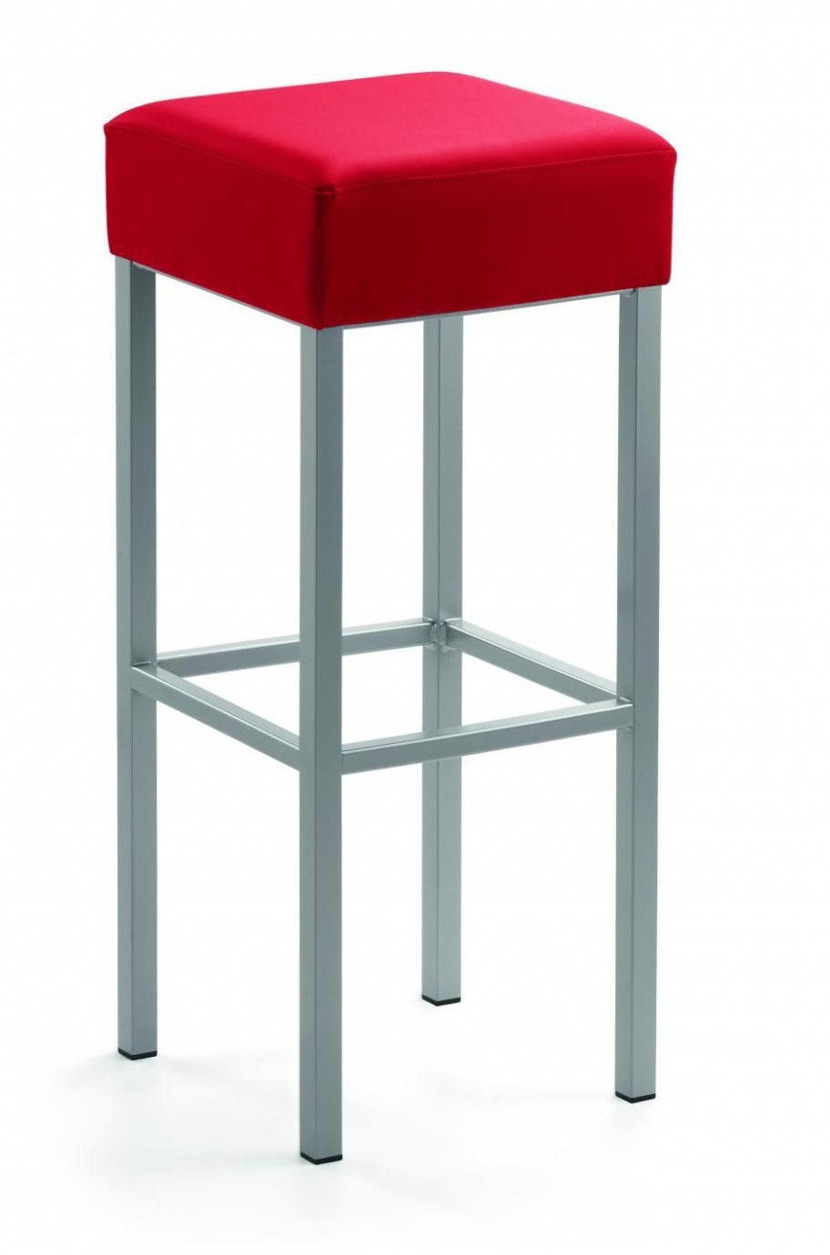 Klassischer Barhocker ohne Rückenlehne dickem Polstersitz Klassischer Barhocker ohne Rückenlehne mit extra dickem Polstersitz