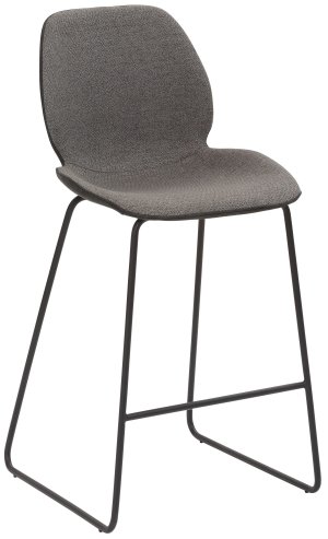 bequemer Tresenhocker mit geringer Sitzhöhe 65 cm und gepolstertem Schalensitz