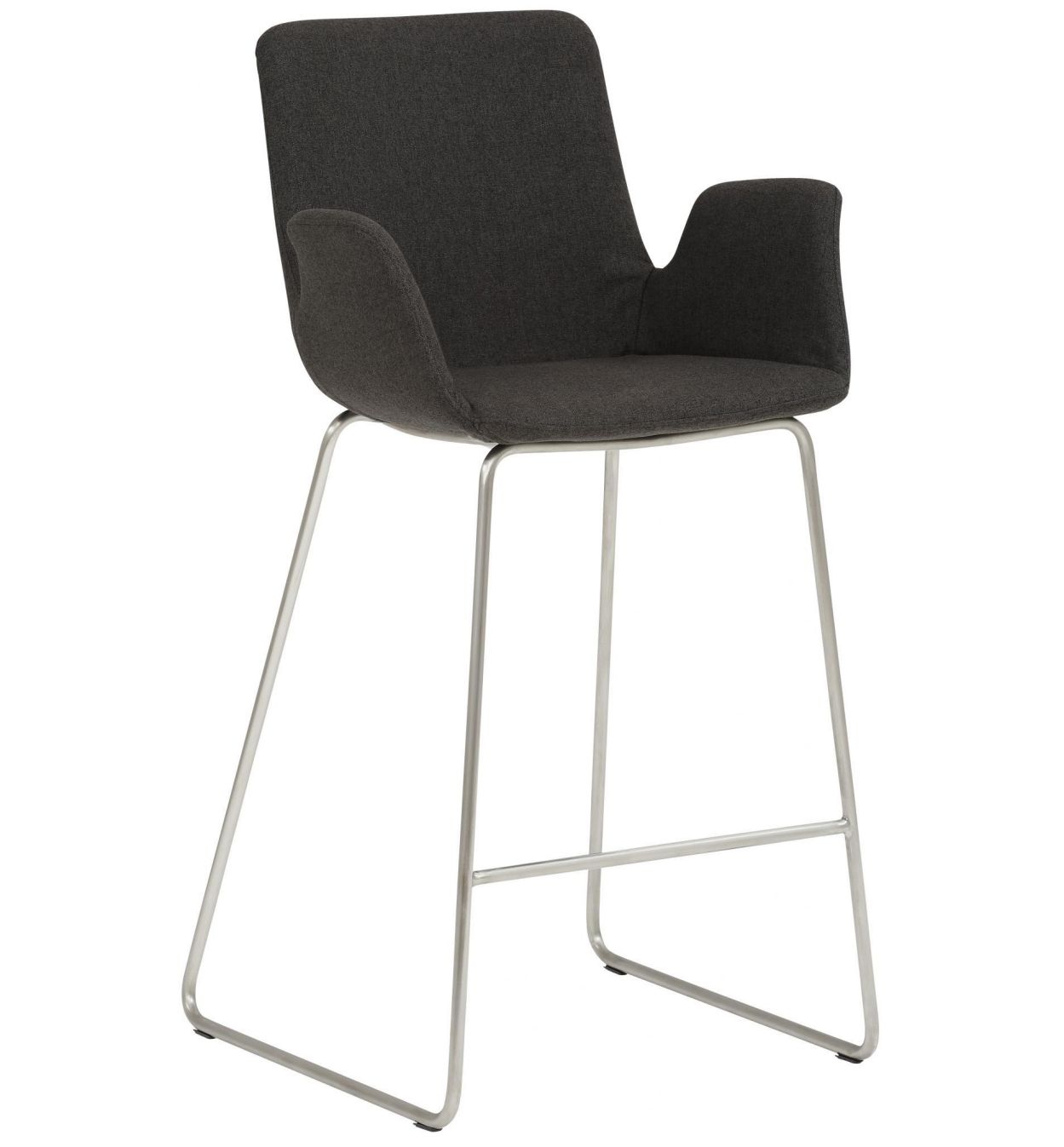 moderner Tresenhocker Sitzhöhe 65 cm Polstersitz moderner Tresenhocker Sitzhöhe 65 cm bequemer Polstersitz