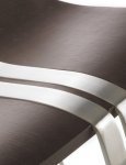 höhenverstellbarer Barhocker Sitz Wenge furniert