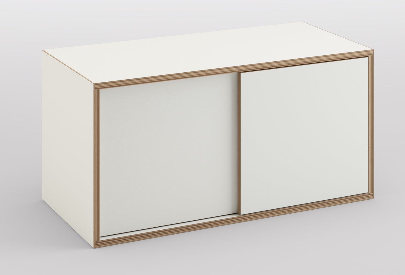 stapelbarer Regalschrank mit Schiebetür Breite x Tiefe = 80 x 40 cm