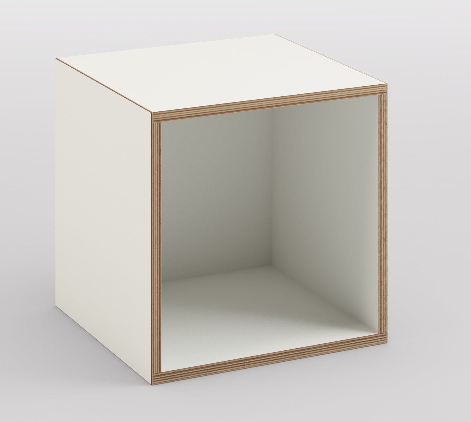 stapelbares Regalfach 40 x 40 cm mit eingebauten Haftmagneten
