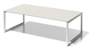 Besprechungstisch: robuste Tischplatte grauweiß