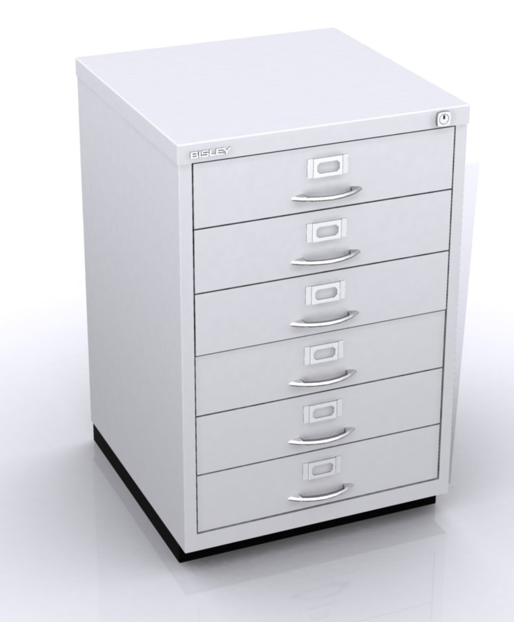 Büromaterial-Stahlschrank 6 sicher abschließbaren Schubladen
