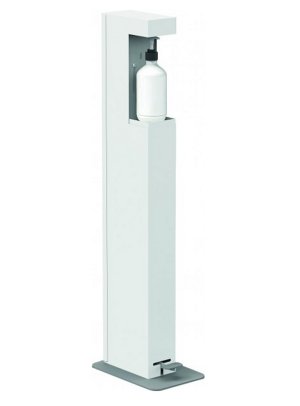 stabile Standsäule für Desinfektionsmittelspender mit Fußpedal