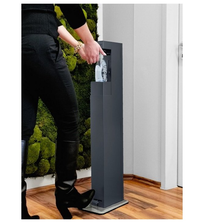 Standsäule für Desinfektionsmittelspender zur Händedesinfektion mit Fußpedal