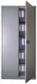 abschließbarer Büro-Stahlschrank silber