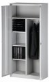 abschließbarer Büro-Stahlschrank silber