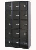 Schließfachschrank Stahl schwarz