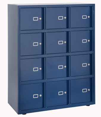 Schließfachschrank Stahl oxfordblau