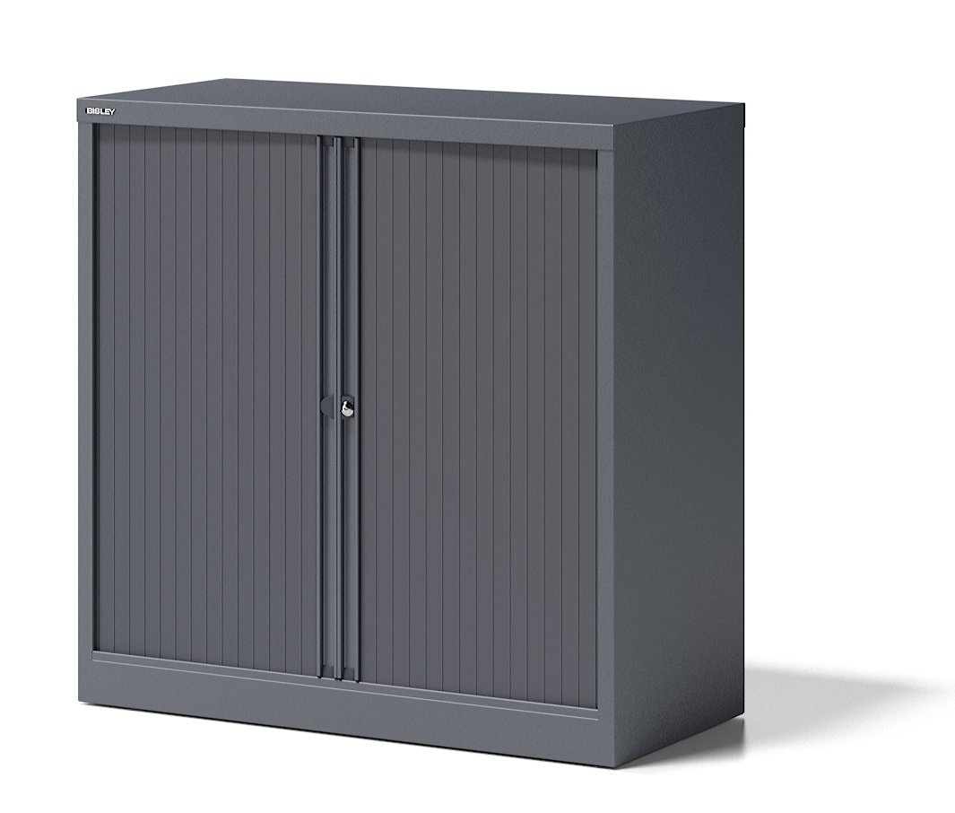 Büro-Rollladenschrank Stahl anthrazit