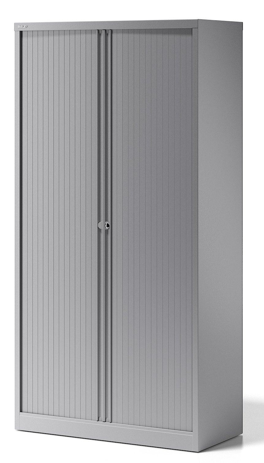 Rollladen-Aktenschrank silber sicher abschließbar