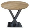 Stehtisch Massivholz-Stahlgestell-Tisch