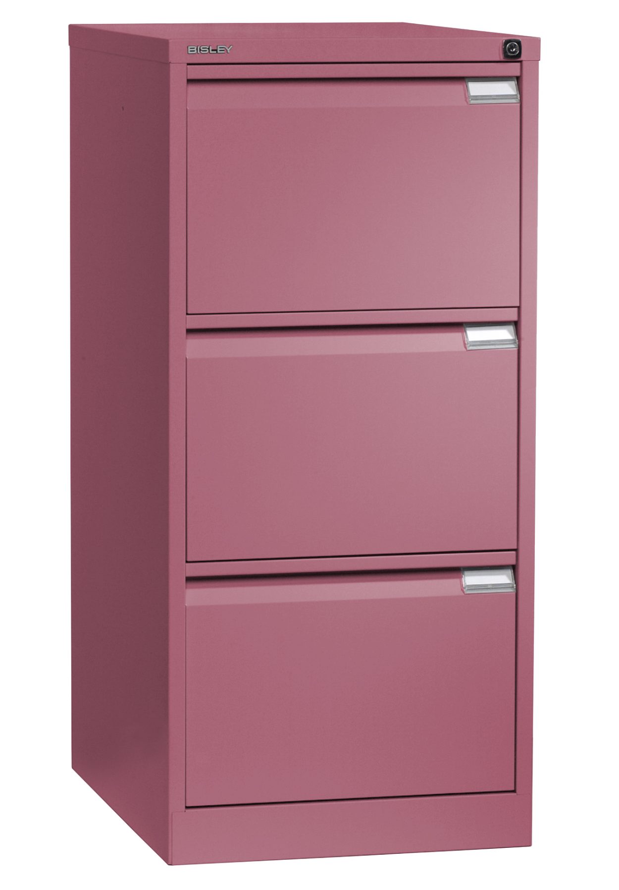 Hängeregister-Metallschrank pinkfarben