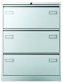 DIN A4-Hängeregistraturschrank-doppelbahnig mit 3 Schubladen