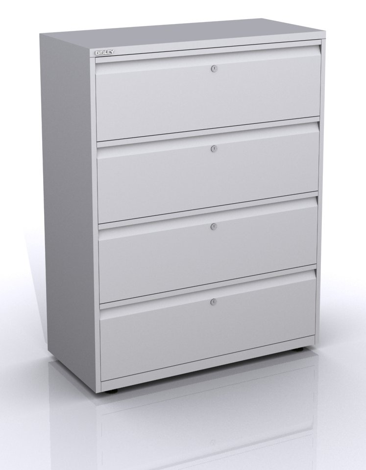 Bürostahlschrank 4 Schubladen einzeln abschließbar
