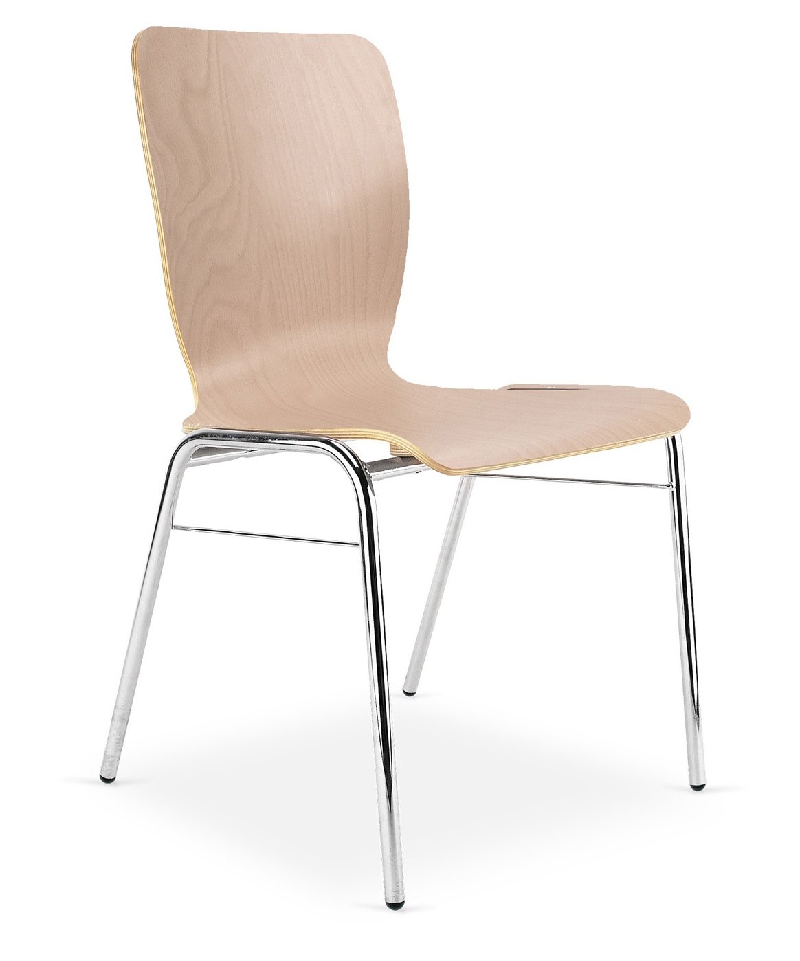 preiswerter Holzschalenstuhl abwaschbar für Wartezimmer