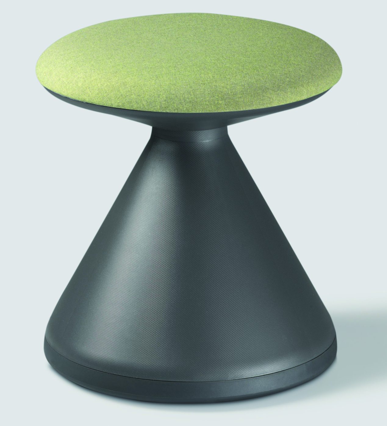 bequemer Schreibtischhocker Sitzhöhe = 46 cm kegelförmiges Hockergestell