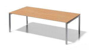 Stahlgestell-Konferenztisch höhenverstellbar