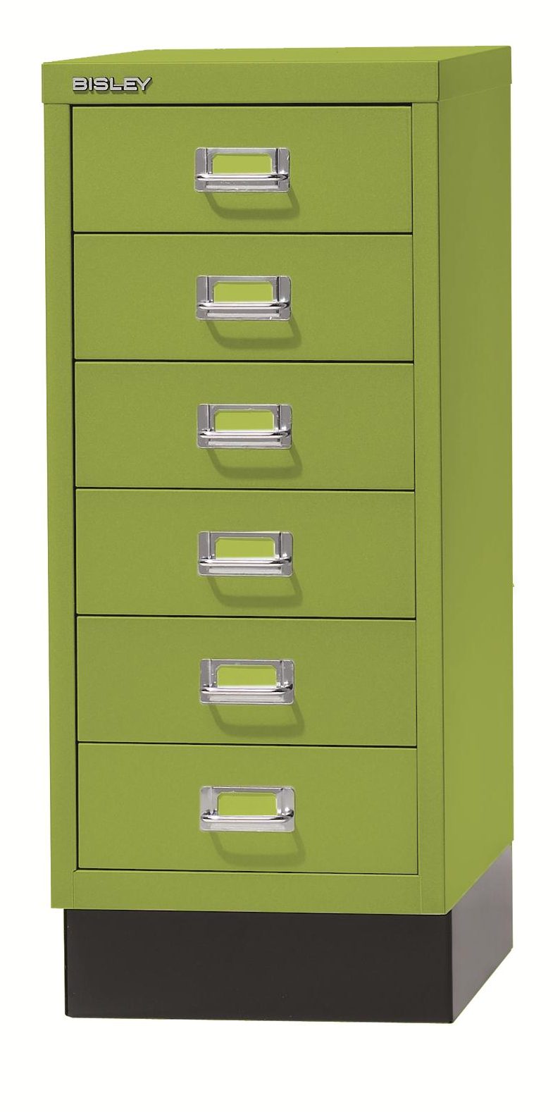 gelber Schreibtisch-Beistellcontainer aus Stahl