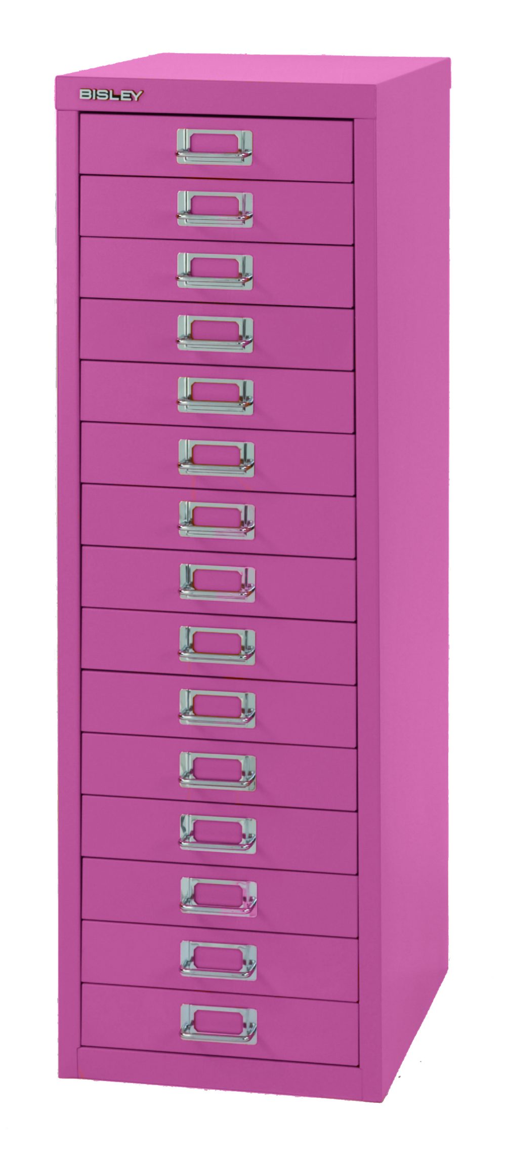 pinkener Schreibtisch-Stahlcontainer