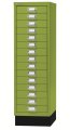 grüner Büromaterial-Stahlschrank