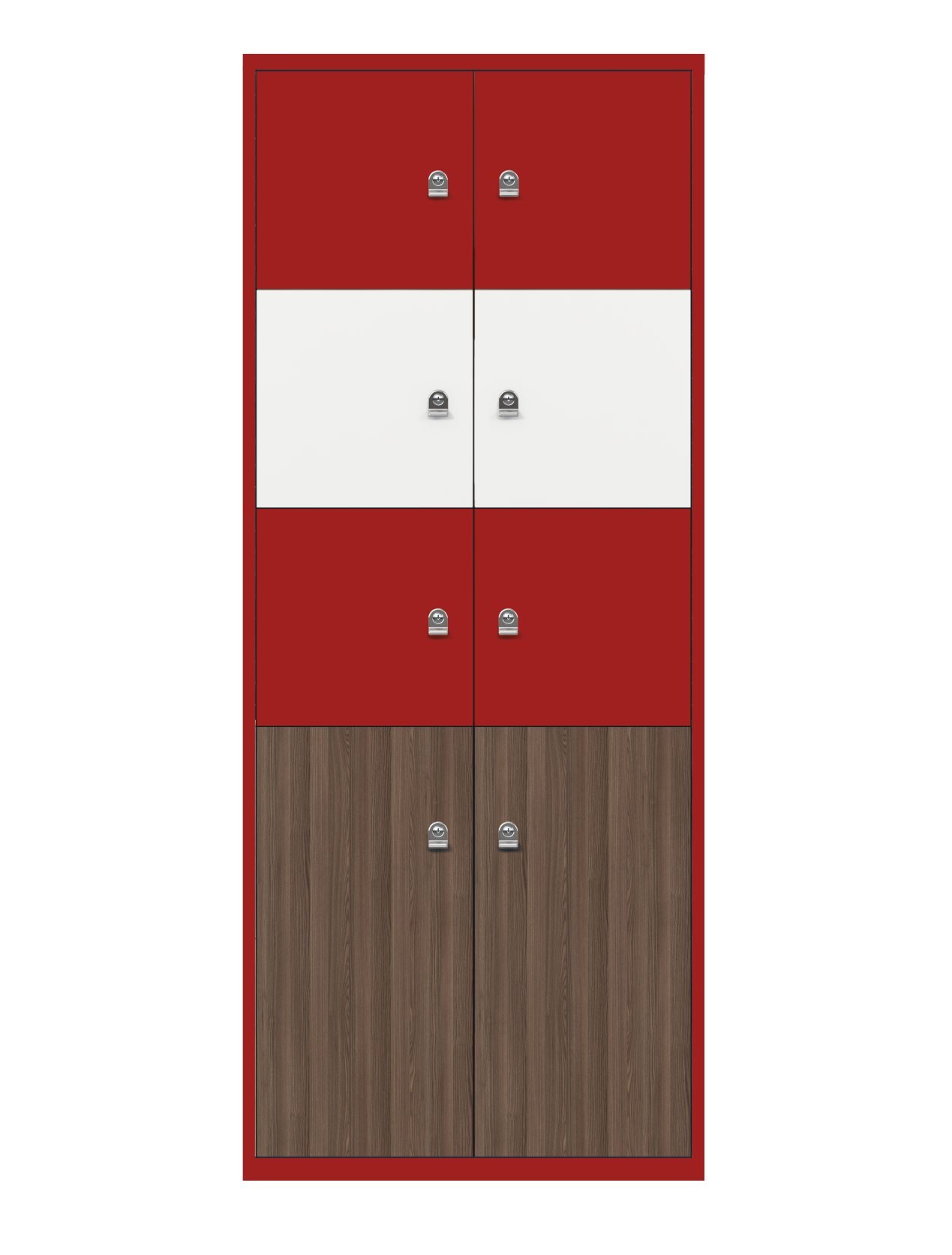 Schließfach-Stahlschrank große Schließfächer
