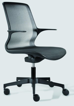 Schreibtischstuhl mit bequemer luftdurchlässiger Sitzschale