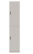 Schließfach-Garderobenschrank hellgrau