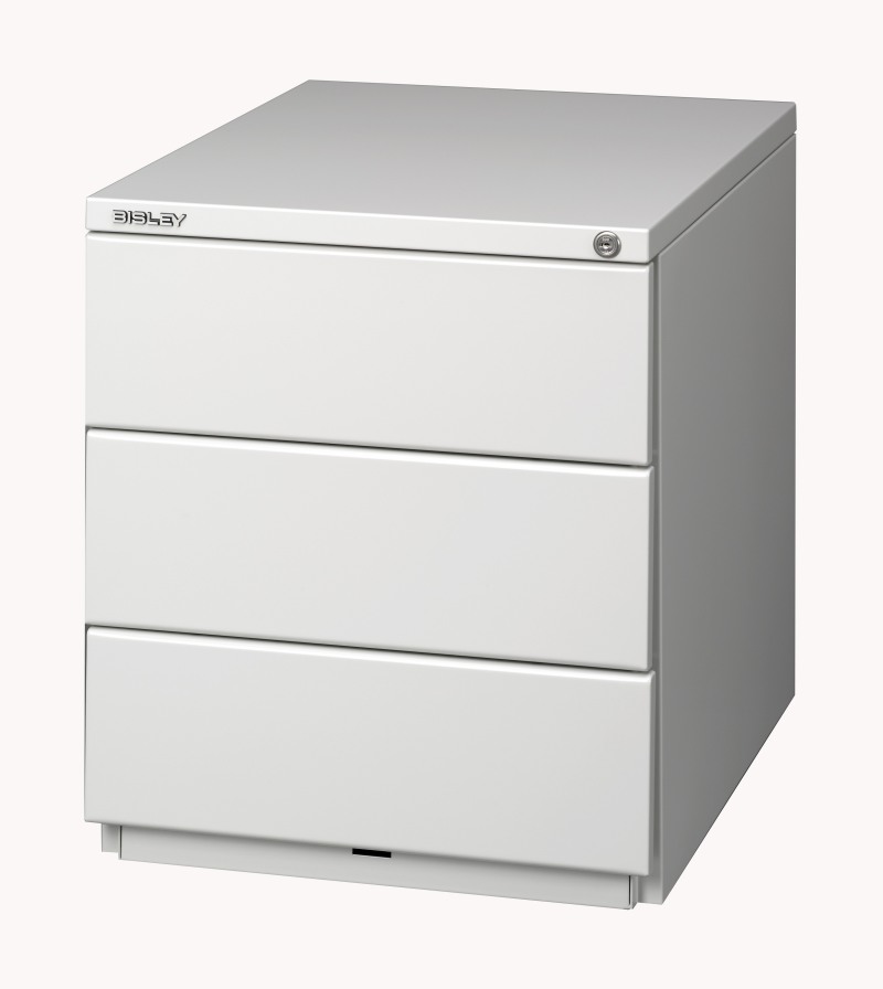 abschließbarer Schreibtisch-Rollcontainer Stahl robust