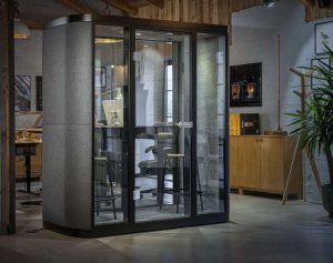 schalldichte Raumkabine als Telefonkabine 