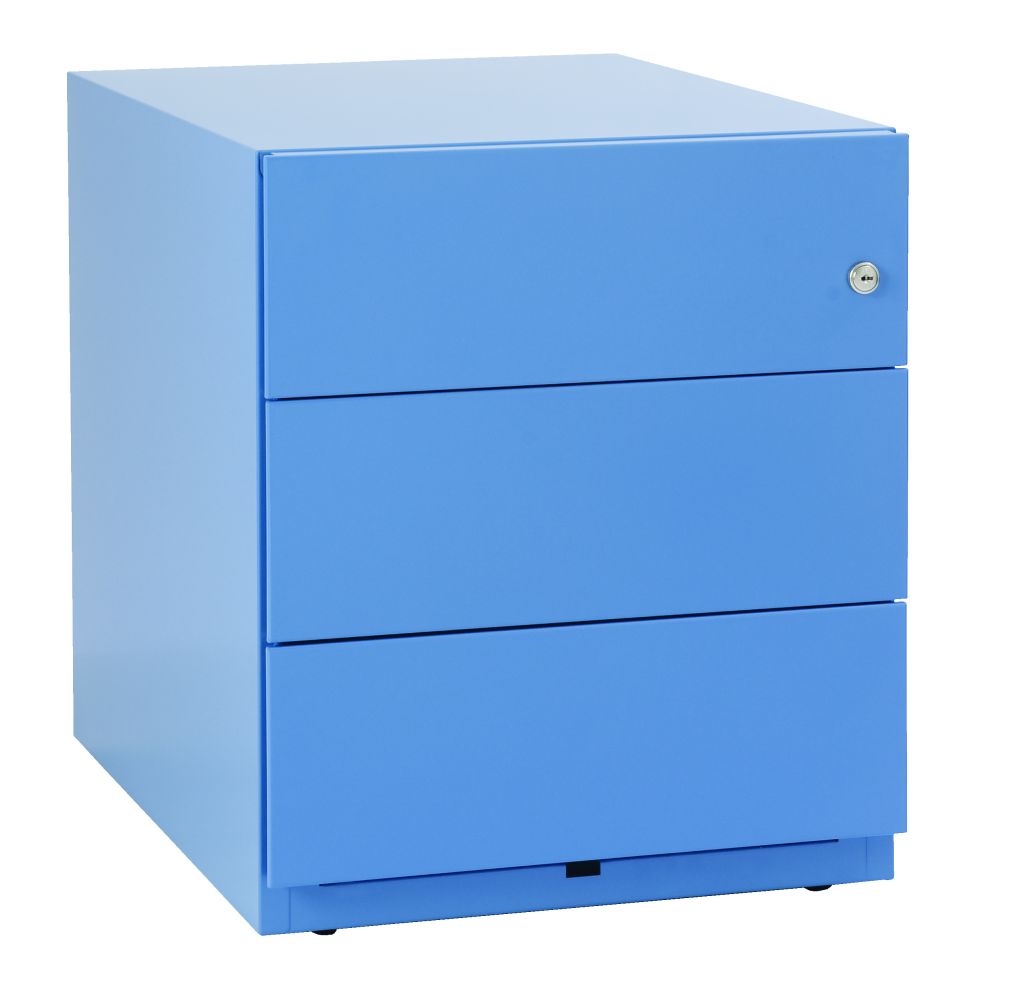 Schreibtisch-Metallcontainer 3 Schubladen abschließbar