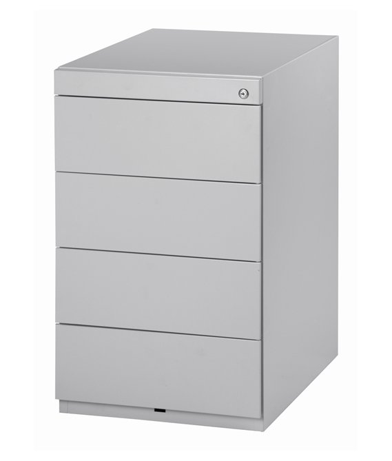 abschließbarer Schreibtisch-Schubladenschrank Stahl