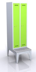 Umkleidekabine-Stahlspind mit Sitzbank