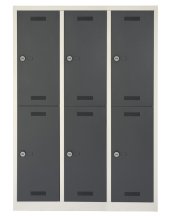 Garderoben-Stahlspinde abschließbar und erweiterbar